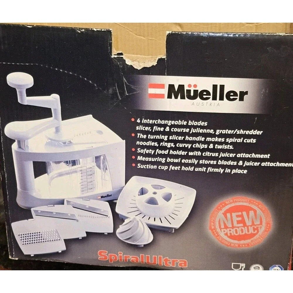 New Open Box Mueller Spiral Ultra Multi-Function Spiralizer Slicer Citrus Juicer